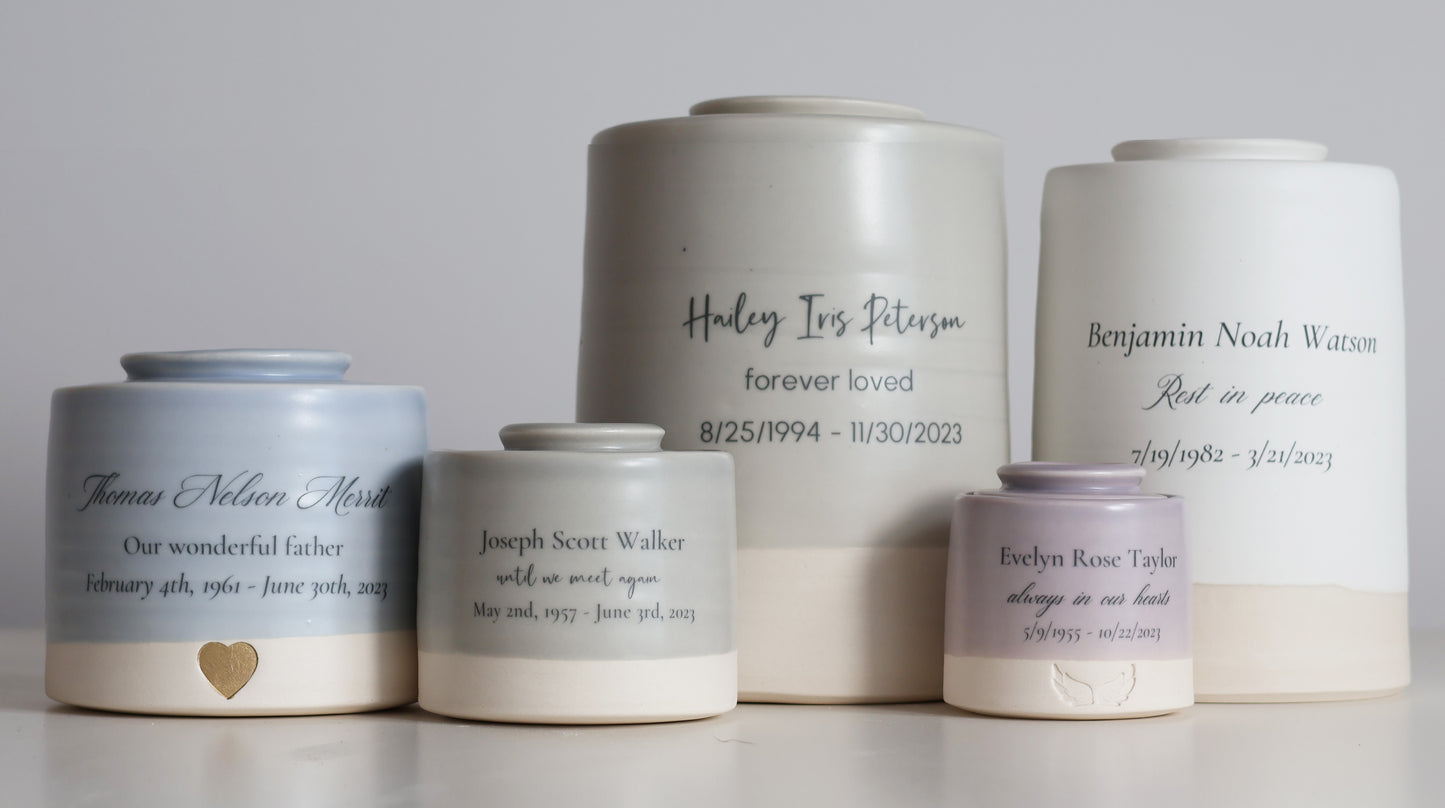 Small Size Urn. Adult Cremation Urn