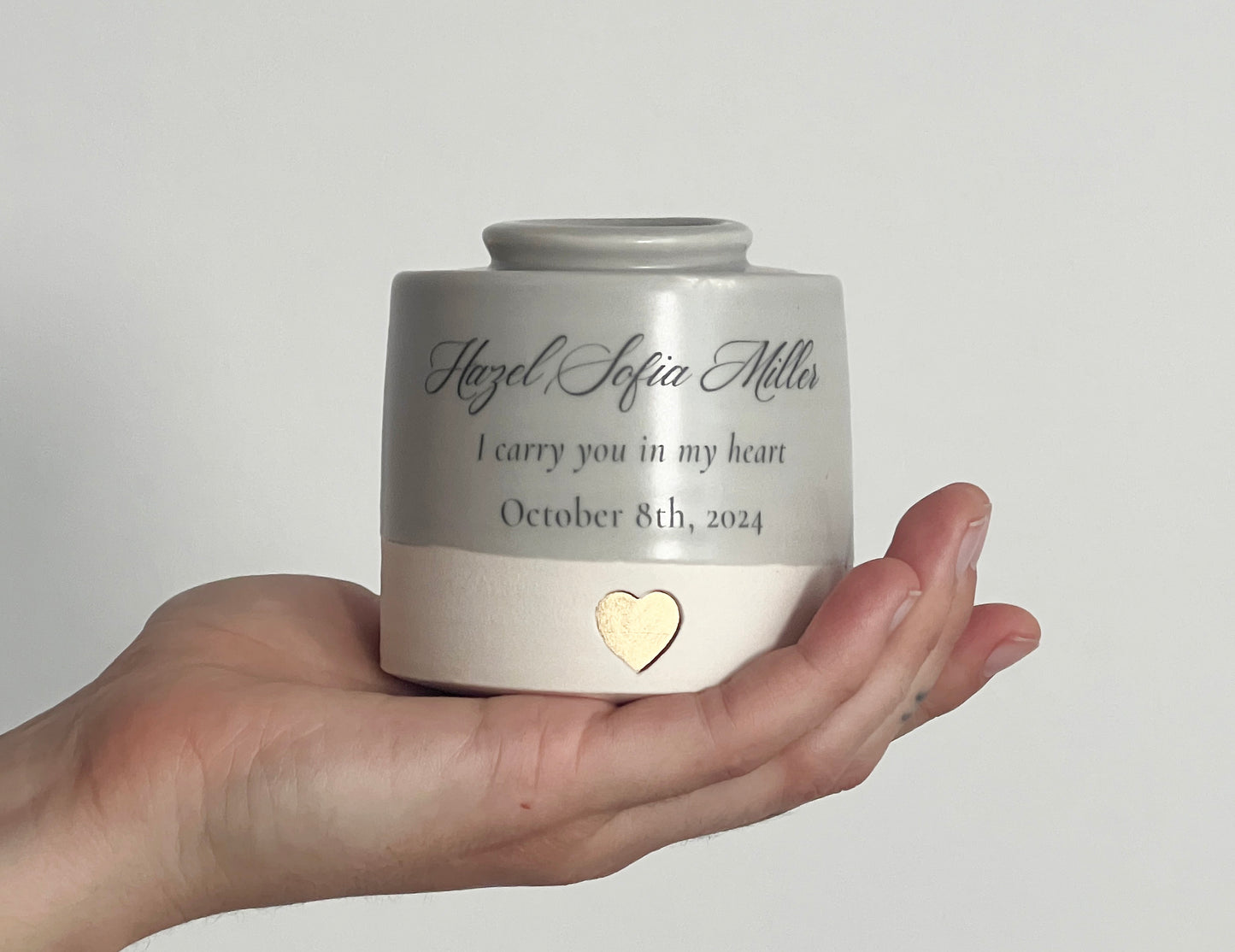 XS Size Urn. Infant Cremation Urn