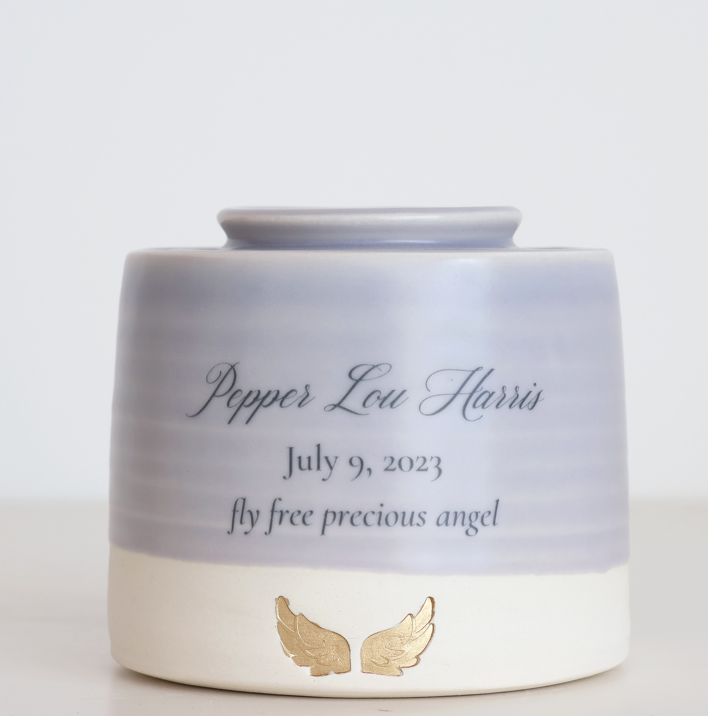 Medium Low Size Urn. Infant / Child Cremation Urn