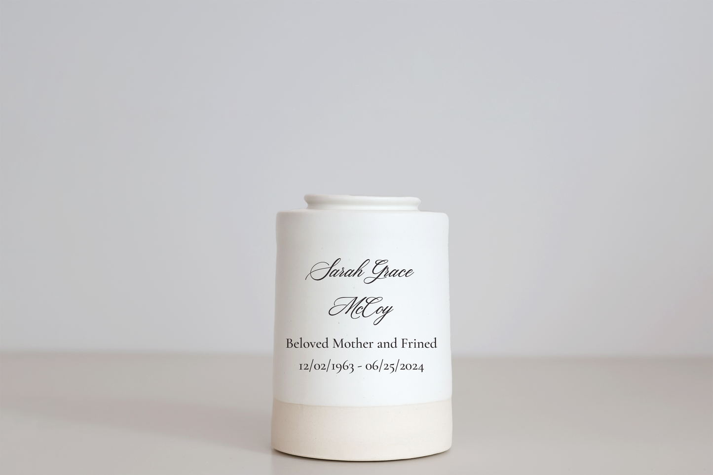 Medium Tall Size Urn. Adult Cremation Urn