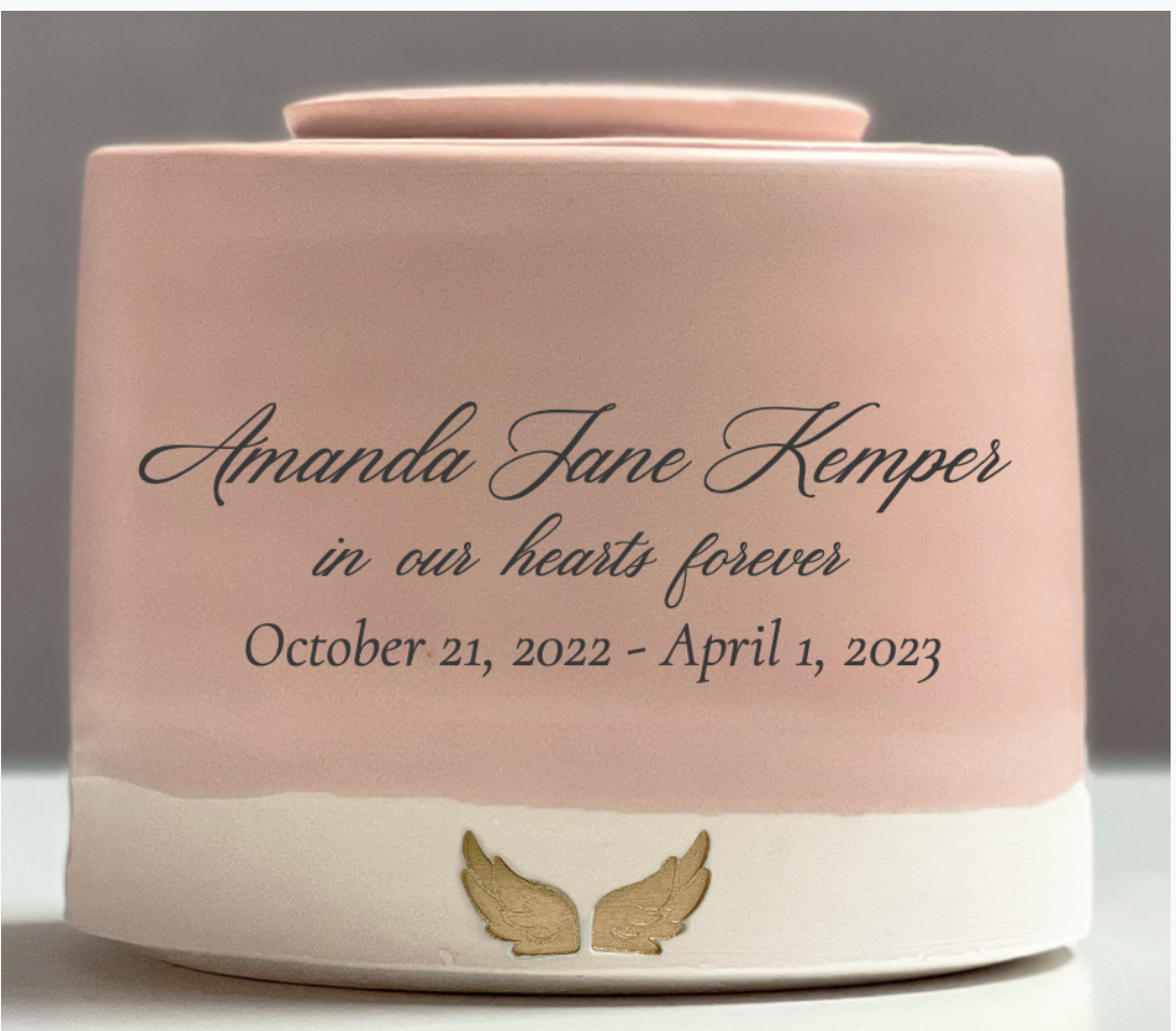 Large - Low Infant Urn