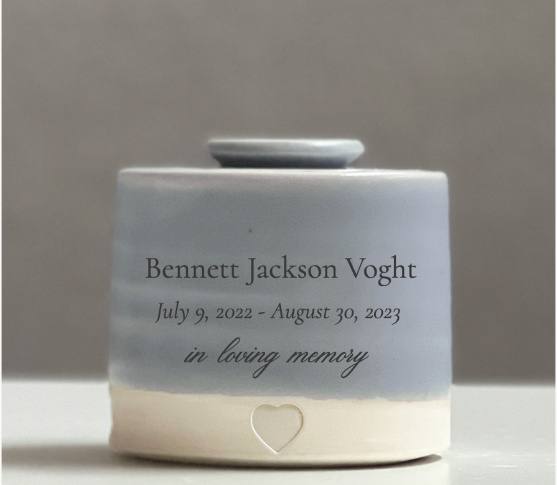 Small - Low Infant Urn