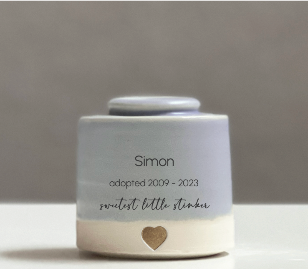 XS Low Size Urn. Pet Urn