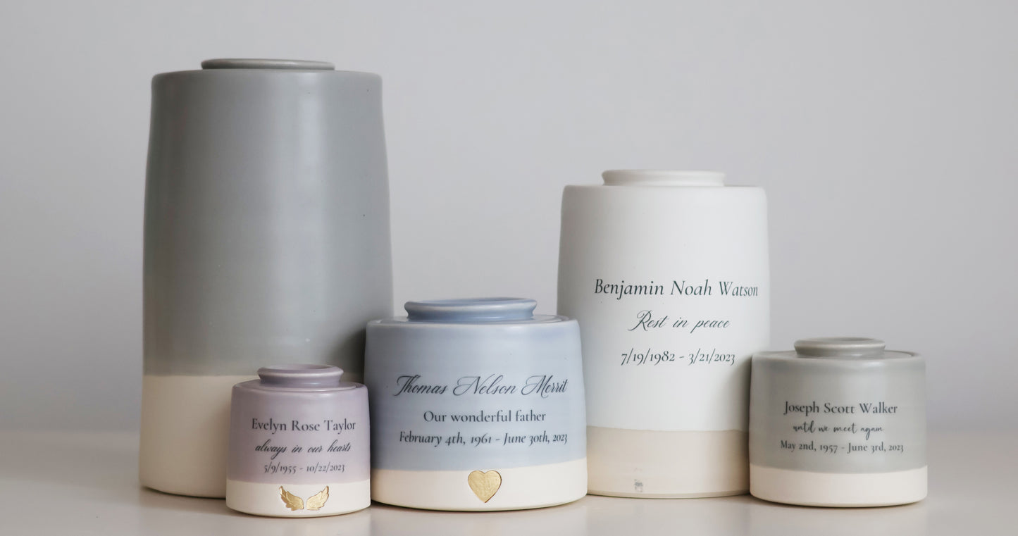 Large Tall Size Urn, Infant / Child Cremation Urn