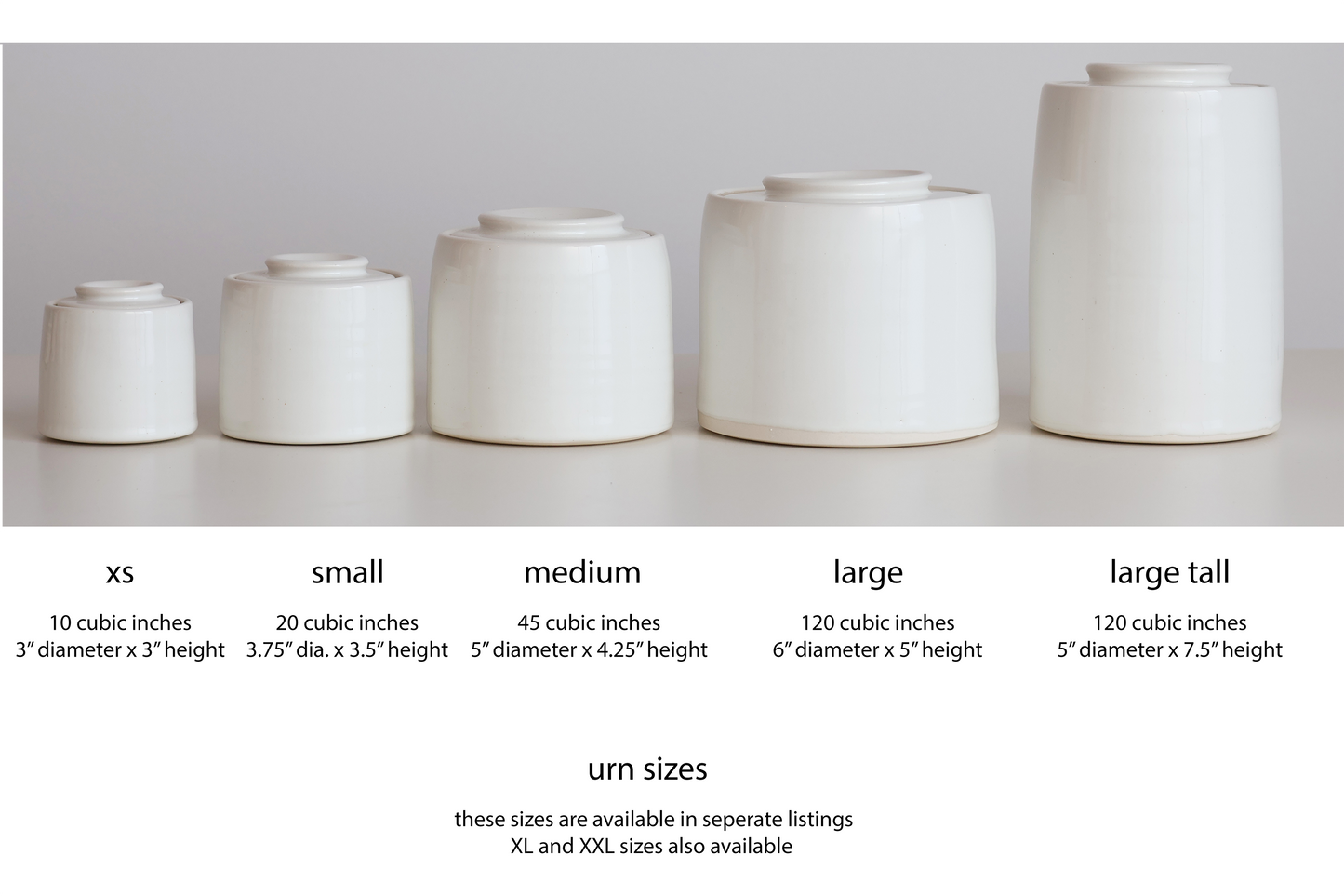 XS - Low Adult Urn