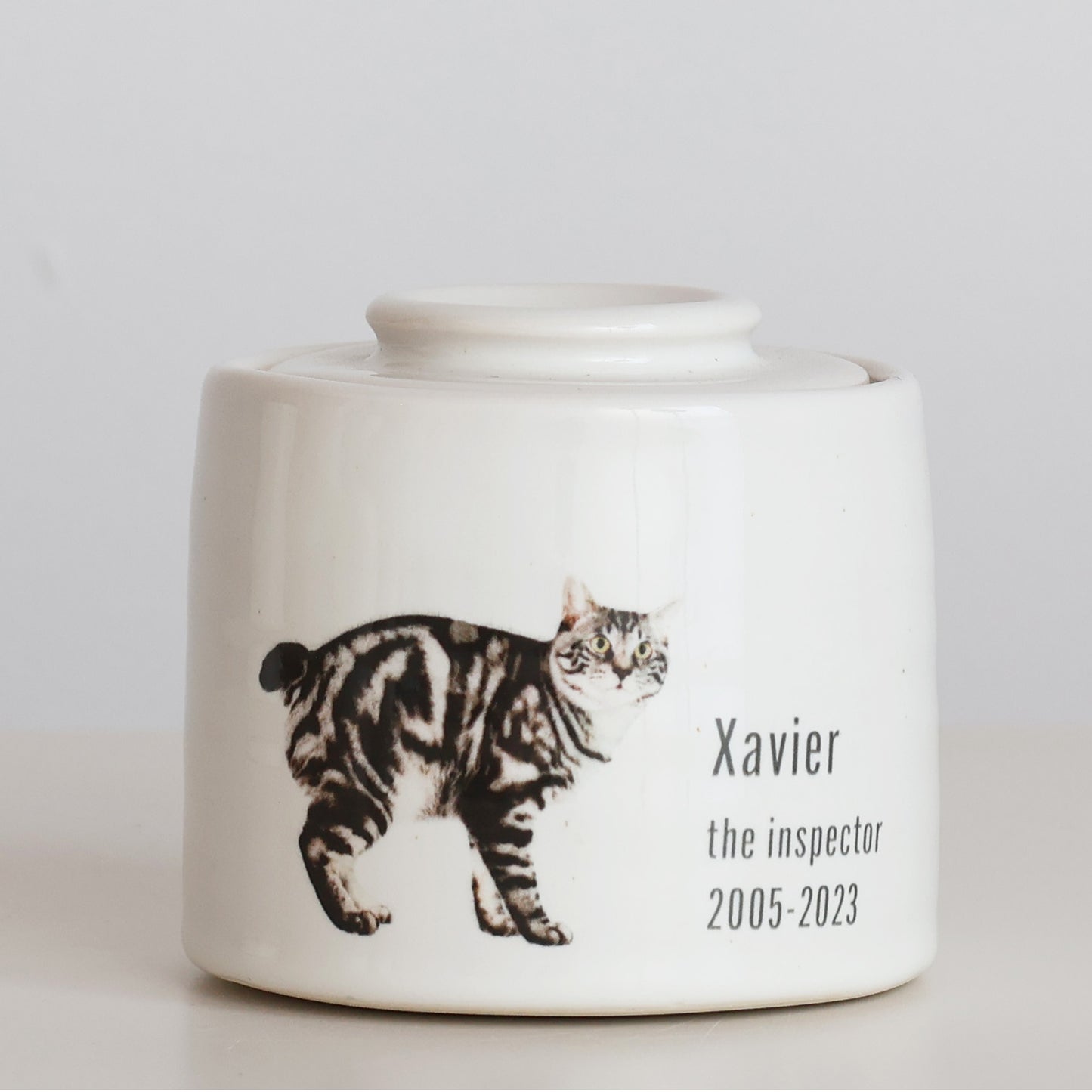 Small - Photo Pet Urn Fully Glazed