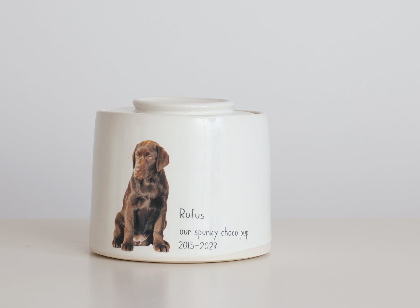 Large - Photo Pet Urn Fully Glazed