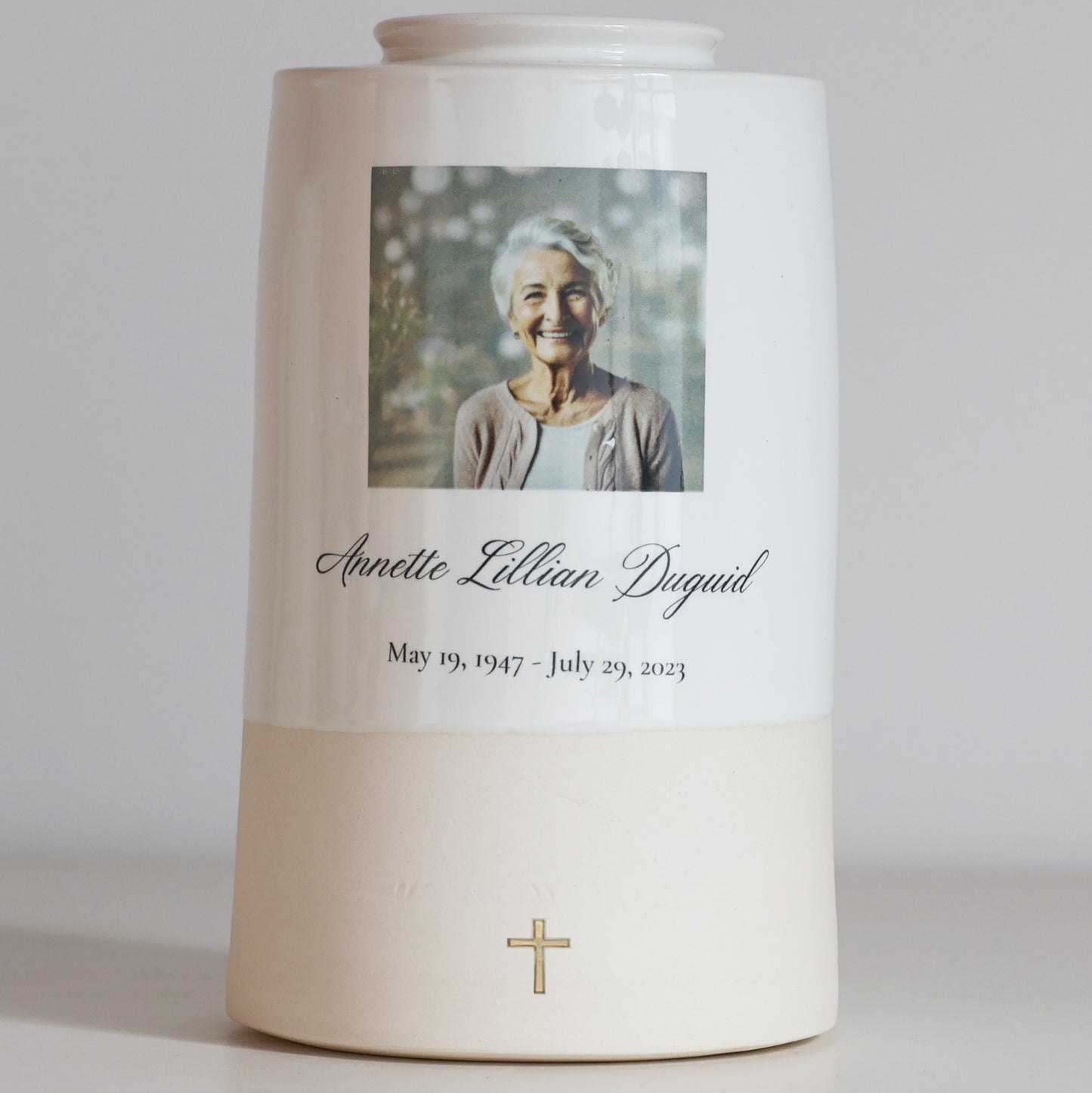 Extra Extra Large Size Urn, Adult Cremation Urn with Custom Photo