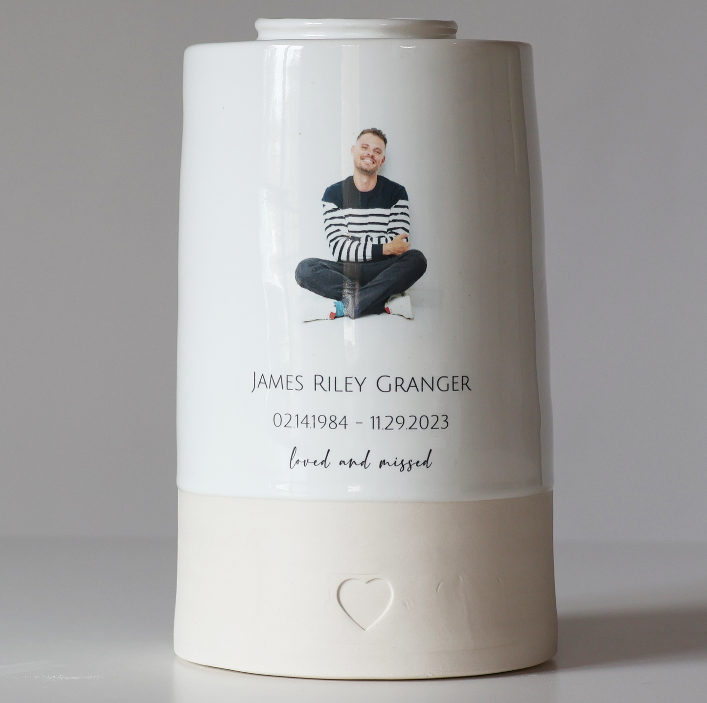 Extra Extra Large Size Urn, Adult Cremation Urn with Custom Photo