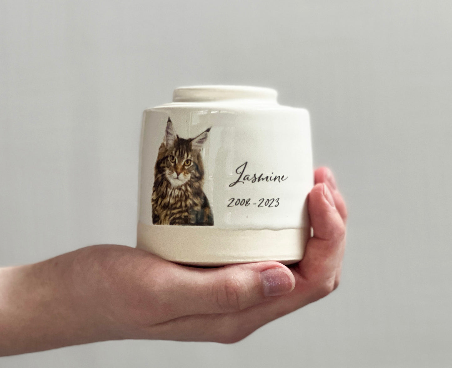 XS Size Urn. Pet Urn with Custom Photo
