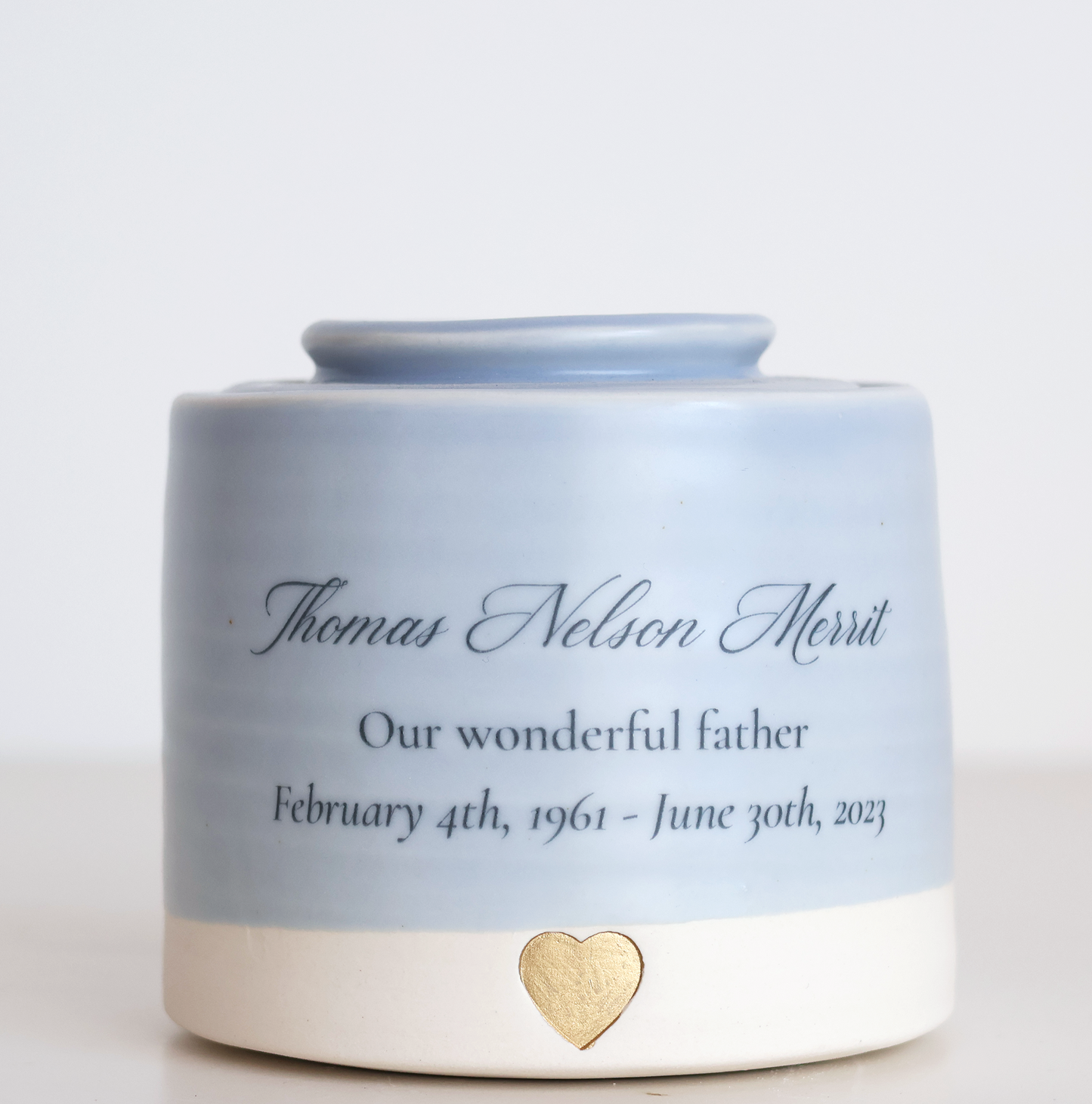 Medium Low Size Urn. Adult Cremation Urn