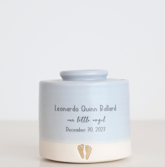 Small - Low Infant Urn