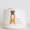 Large Low Size Urn. Custom Photo Pet Cremation Urn
