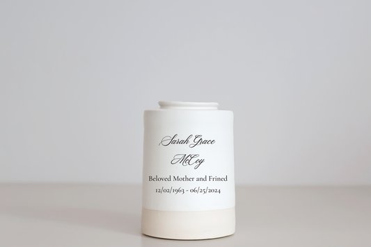 Medium Tall Size Urn. Adult Cremation Urn