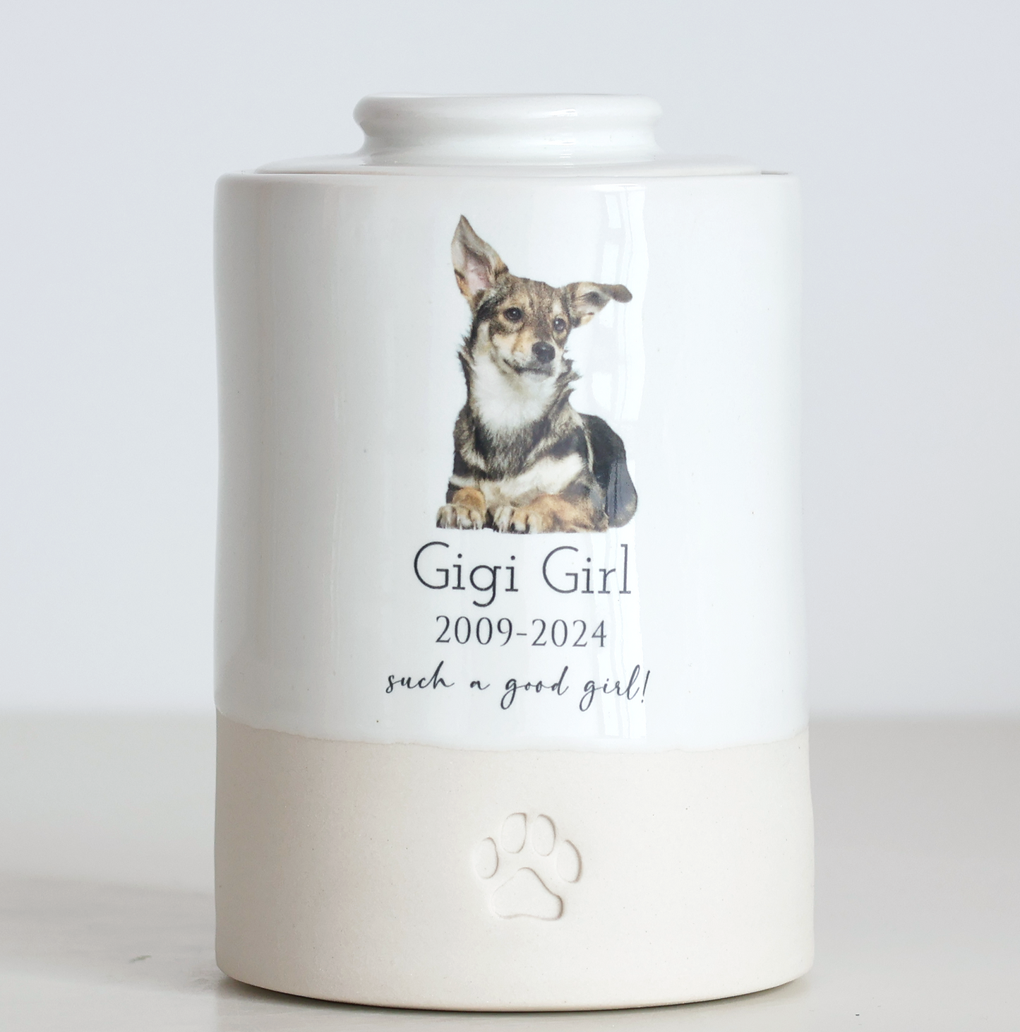 Medium - Tall Photo Pet Urn