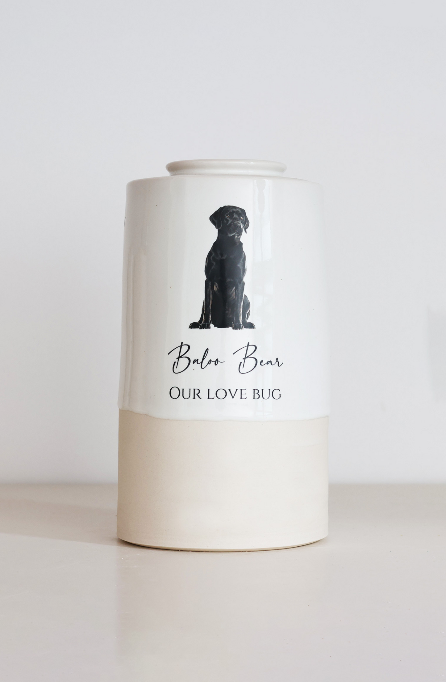 Extra Large Tall Size Urn. Pet Urn with Custom Photo