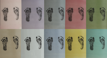 will the color of the urn affect the Footprint/Handprint images?