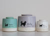 Medium Low Pet Urn with Pet Silhouette