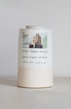 Extra Large Tall Size Urn. Adult Cremation Urn with Custom Photo